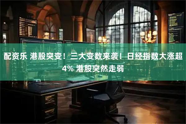 配资乐 港股突变！三大变数来袭！日经指数大涨超4% 港股突然走弱