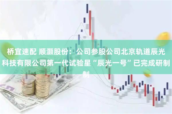 桥宜速配 顺灏股份：公司参股公司北京轨道辰光科技有限公司第一代试验星“辰光一号”已完成研制